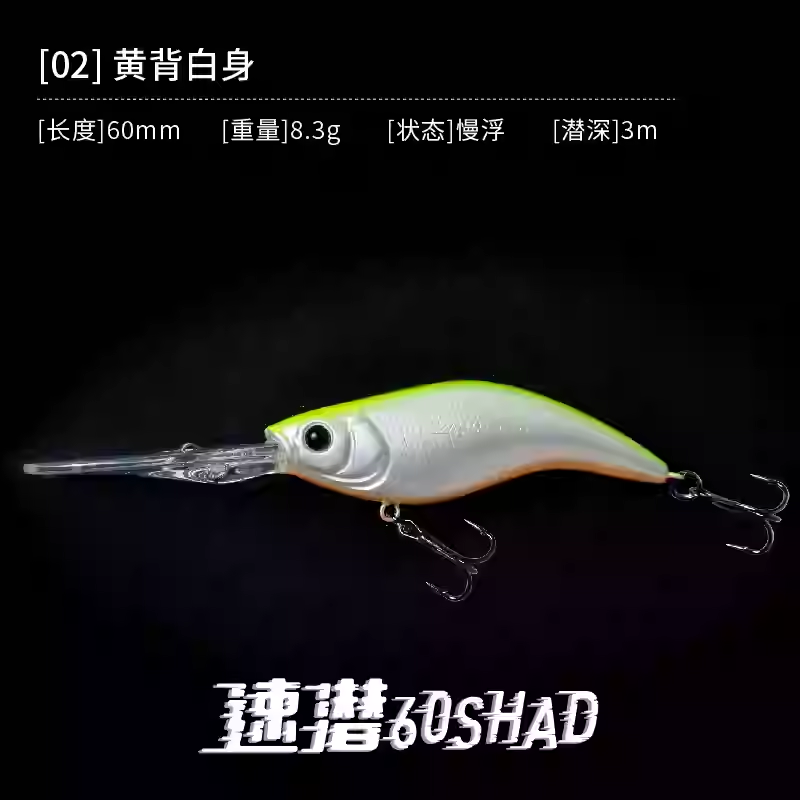 DNE Fast-Sinking Deep-Water Slow-Floating Minnow