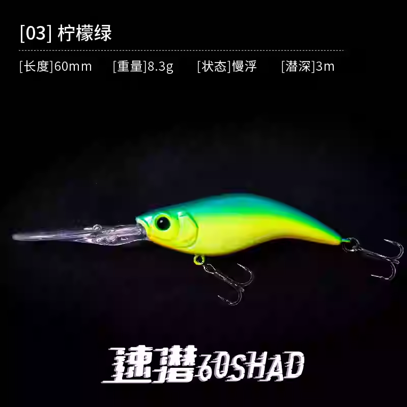 DNE Fast-Sinking Deep-Water Slow-Floating Minnow