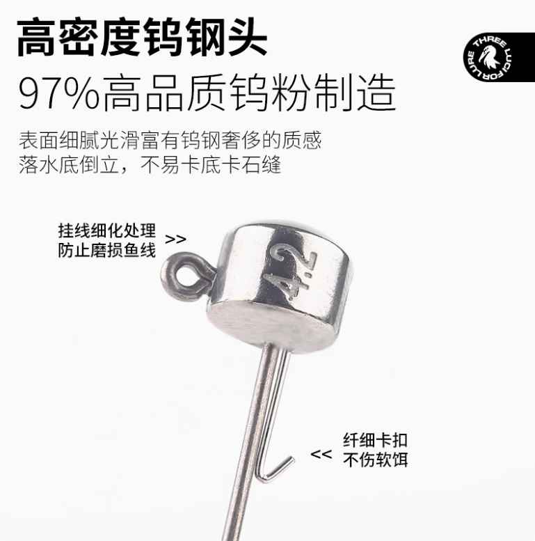 Luci for Lure Tungsten Ned Hook 5/bag