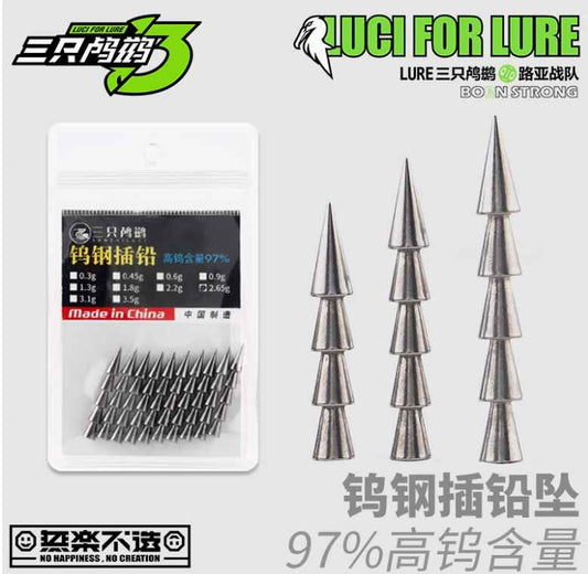 Luci for Lure Tungsten Nail Weight/Sinker