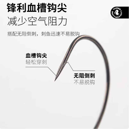 Luci for Lure Ultra-Smooth Fine Shaft Worm Hook